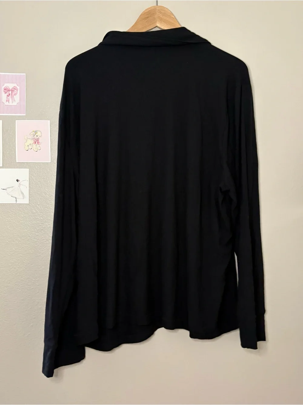 Skims new black ribbed lounge sleep set top plus size 2XL cozy quiet luxury soft